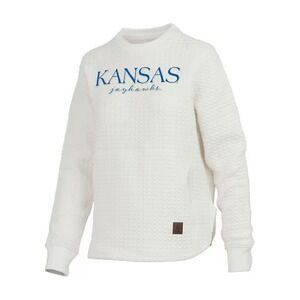 Pressbox Women's‎ KU Kansas Jayhawks Brandberg Crew -Size L NWT